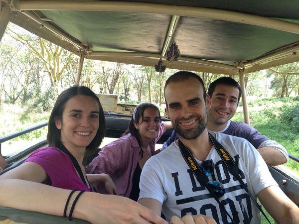 Travelers in Kenya and Tanzania: Ana, Angel, Sandra and Marcos