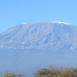 Beautiful image of Mount Kilimanjaro cloudless, with its snowy peaks throughout the year