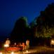 Velada nocturna frente al Msambweni Beach House