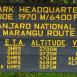 Panel informativo en el acceso a la ruta Marangu