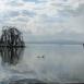 Perspectiva del lago Natrón desde una de las barcas que surcan sus aguas