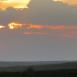 Maravillosa puesta de sol en Serengeti