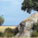 Los famosos kopjes, formaciones rocosas de granito en las que los felinos descansan gran parte del día