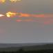 Maravillosa puesta de sol en Serengeti